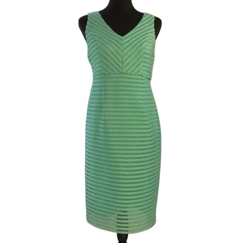 Motherhood Maternity Textured Chevron Sheath Mint Green Women S‎